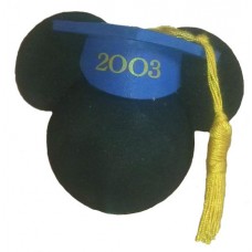 Class of 2003 Mickey Mouse Graduate Antenna Topper / Desktop Bobble Buddy 